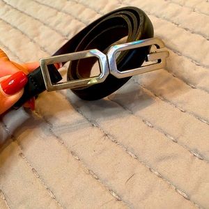 Dolce & Gabbana leather skinny belt